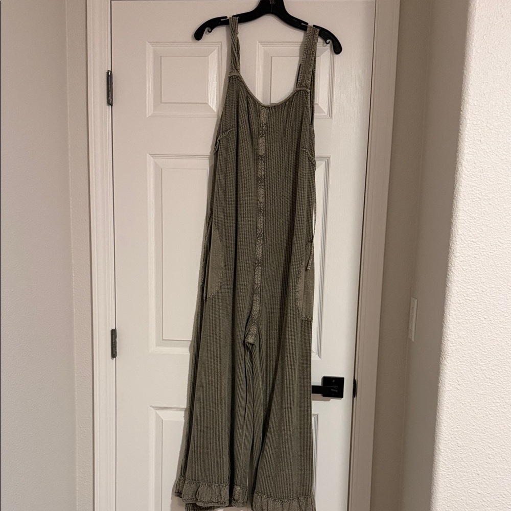 Free People Olive Green Jumpsuit